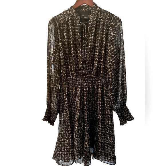 Just… Taylor Black and Gray Flowy Feminine Dress Size Large - Picture 1 of 6